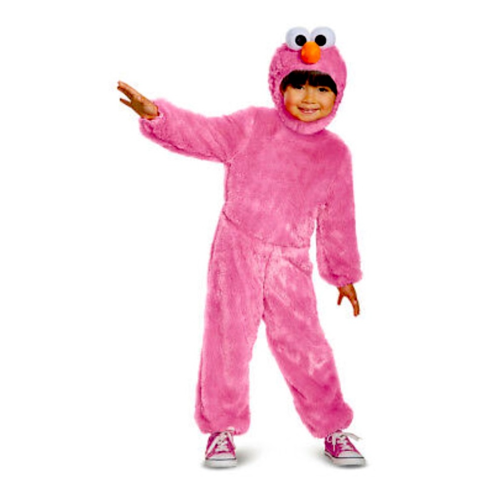NWT Kids Pink Furry Elmo Costume w/headpiece 2T